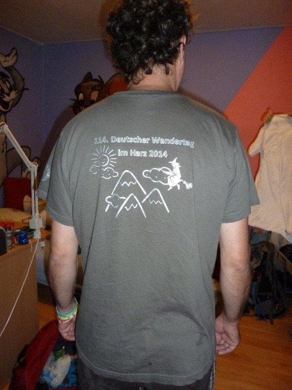 Trika khaki Wandertag Německo 2014