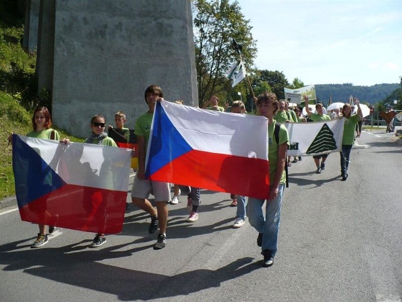 Trika zelená Německo srpen 2009