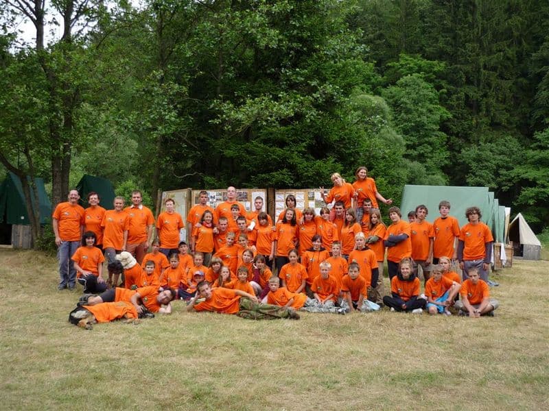 Táborová trika 2008 oranžová