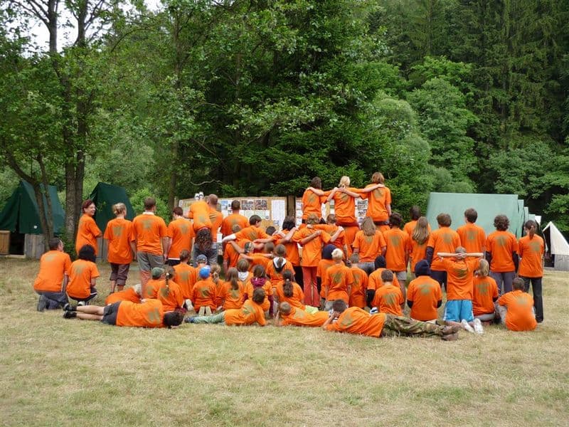 Táborová trika 2008 oranžová