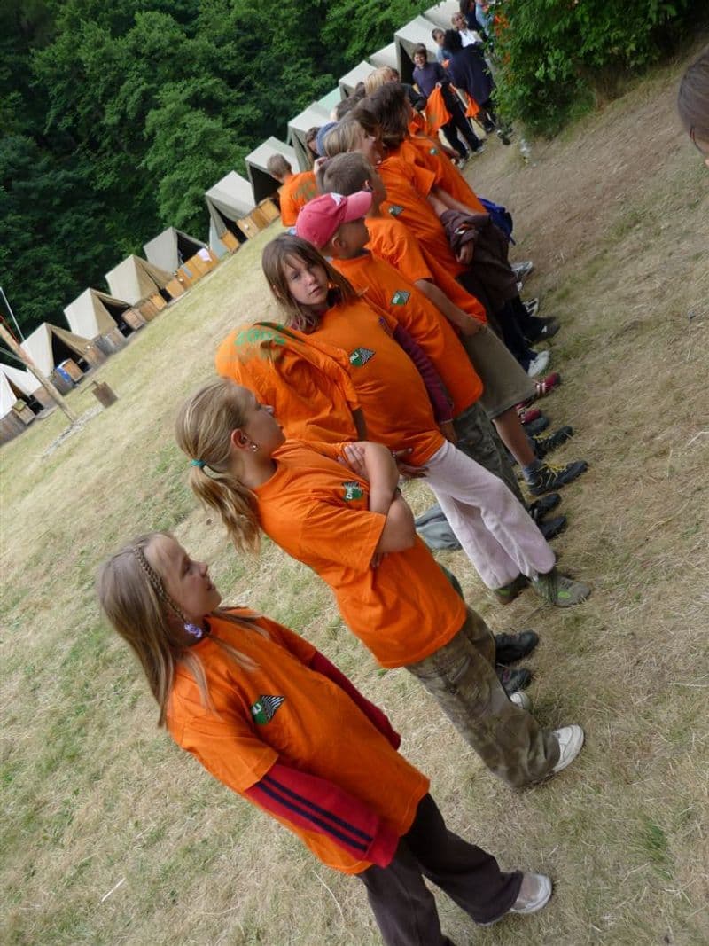 Táborová trika 2008 oranžová