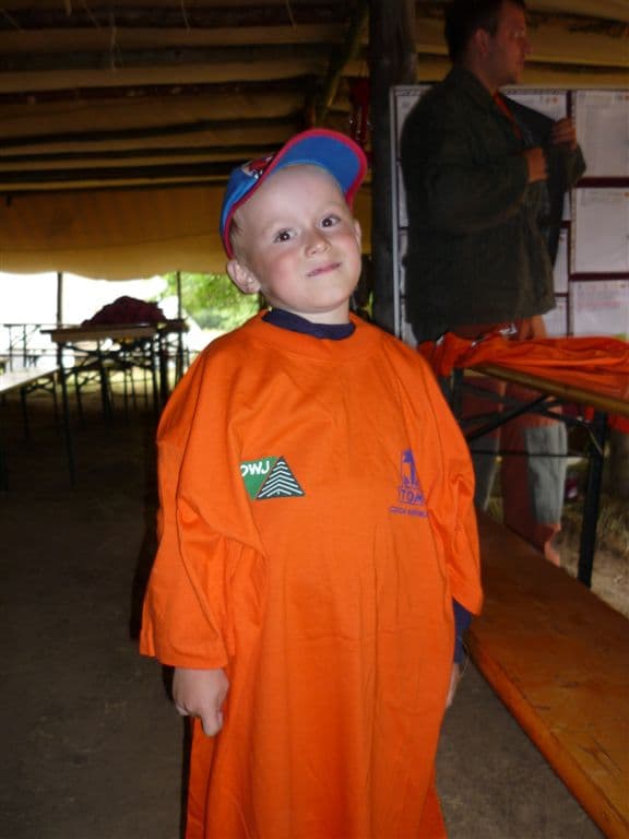 Táborová trika 2008 oranžová