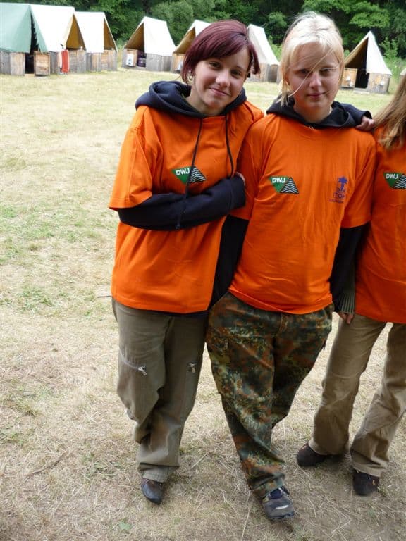 Táborová trika 2008 oranžová