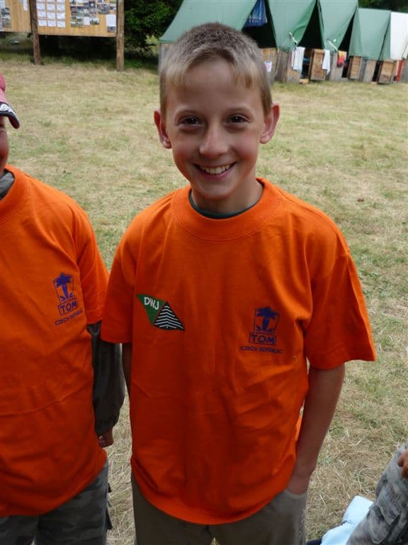 Táborová trika 2008 oranžová