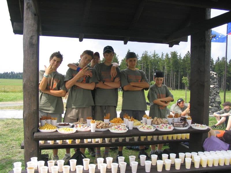 Tábor Podlesí 2004 s DWJ khaki trika