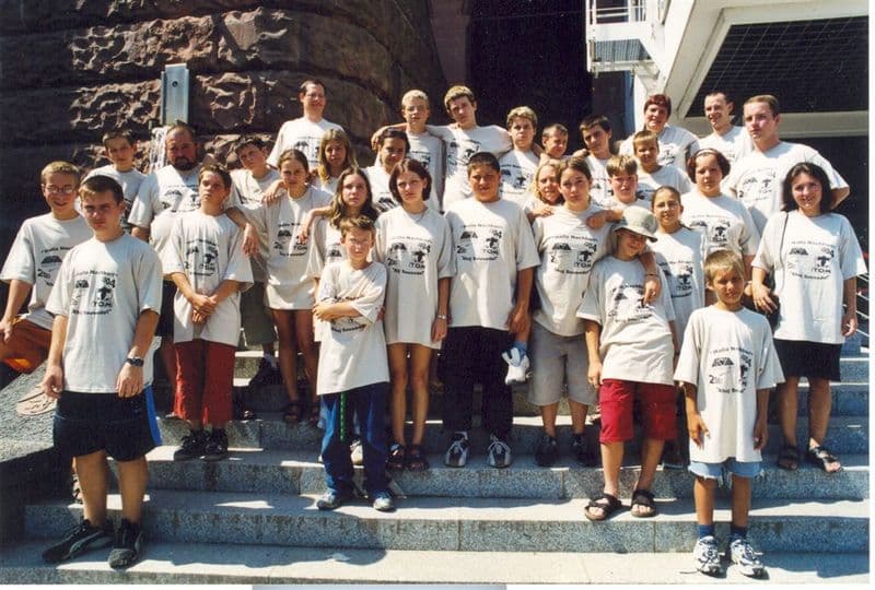 Trika Worms 2003 DWJ bílošedé