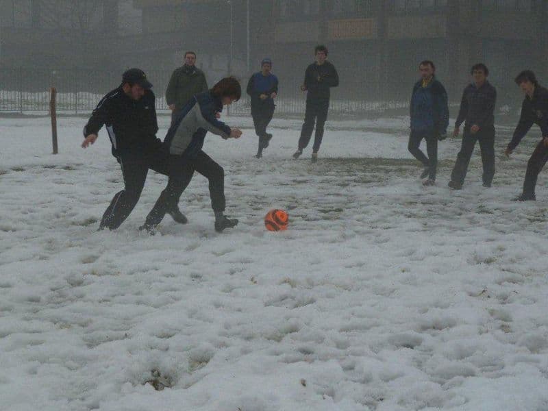 Vánoční fotbálek 24.12.2010 hřiště Srbská Výškovice