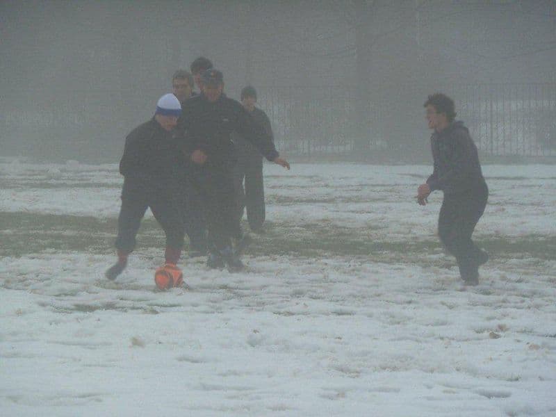 Vánoční fotbálek 24.12.2010 hřiště Srbská Výškovice